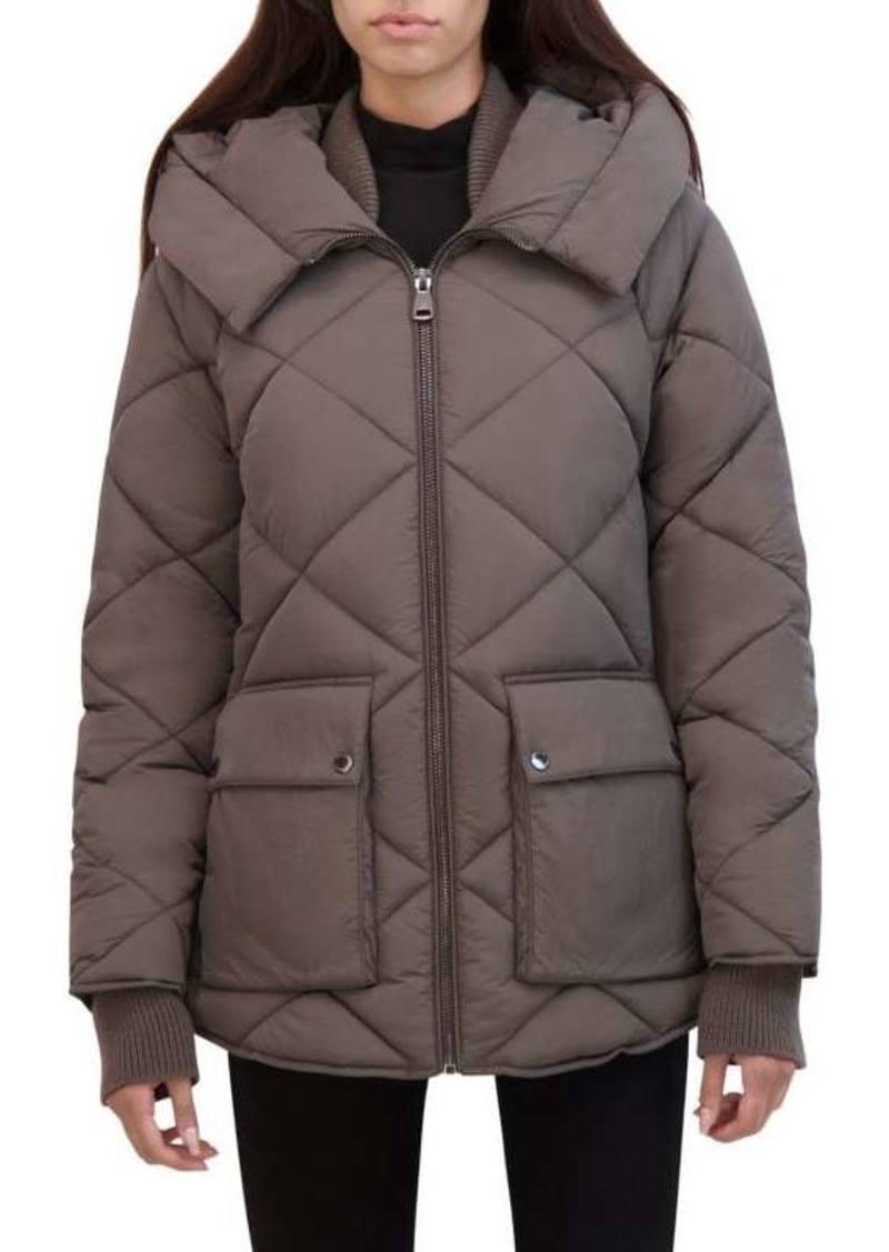 Kenneth Cole Crinkle Puffer Jacket