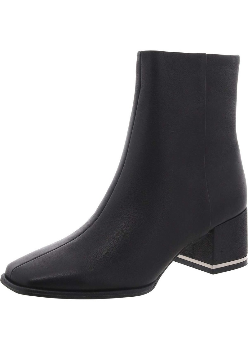 Kenneth Cole Edie Womens Leather Square Toe Ankle Boots