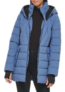 Kenneth Cole Faux Fur Lined Hood Puffer Jacket