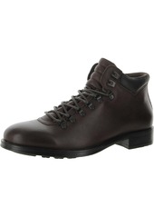 Kenneth Cole Hugh Low Mens Leather Lace Up Hiking Boots