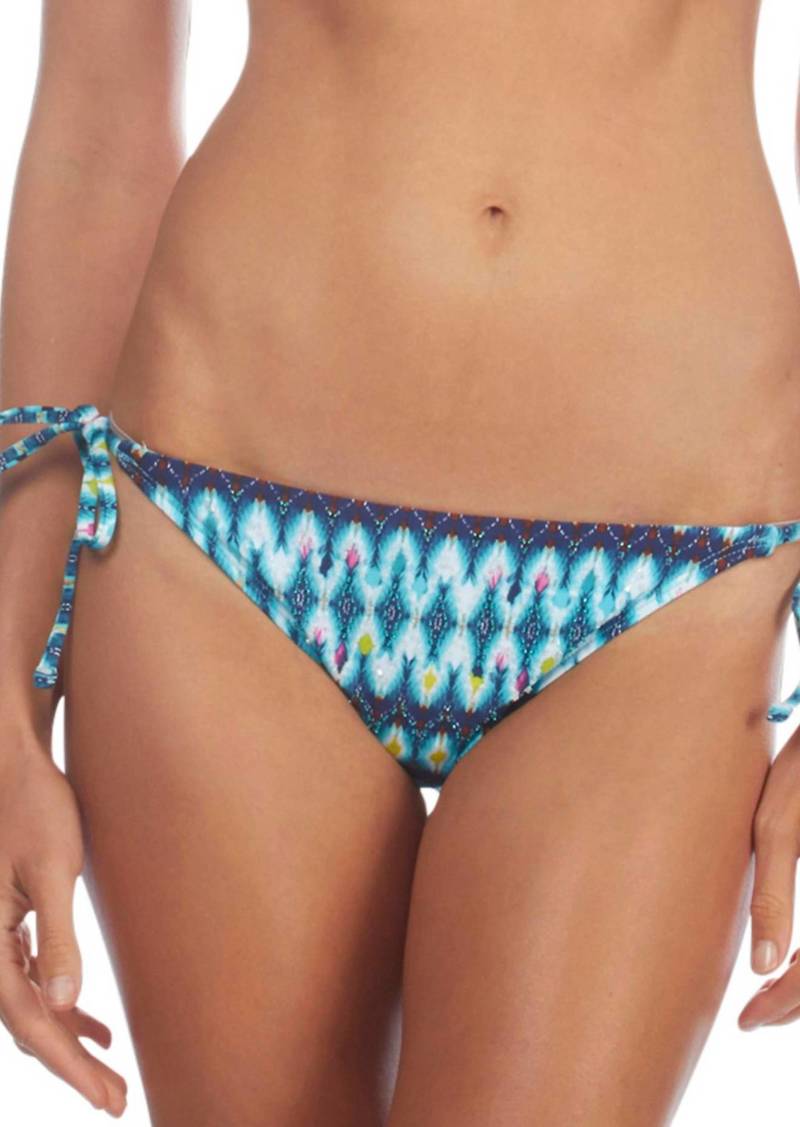 Kenneth Cole Ikat In The Act Side Tie Bikini Bottom In Teal