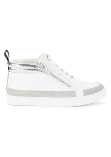 Kenneth Cole Kam Leather Mid-Top Sneakers
