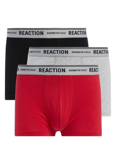 Kenneth Cole 3-Pack Organic Cotton Blend Trunks in Red/black/heather Gray at Nordstrom Rack