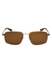 Kenneth Cole 58mm Pilot Sunglasses in Gold /Brown at Nordstrom Rack