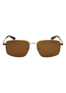 Kenneth Cole 58mm Pilot Sunglasses in Gold /Brown at Nordstrom Rack