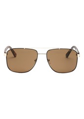 Kenneth Cole 59mm Pilot Sunglasses in Gold /Brown at Nordstrom Rack