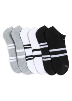 Kenneth Cole 6-Pack Stripe No Show Socks in Light Grey Heather at Nordstrom Rack