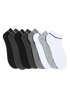 Kenneth Cole 8-Pack Stripe Cuff No-Show Socks in Grey at Nordstrom Rack