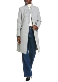 Kenneth Cole Collared Wool-Blend Coat