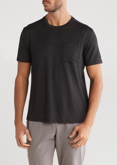 Kenneth Cole Crewneck Pocket Active T-Shirt in Black at Nordstrom Rack