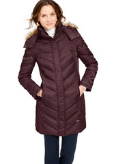 Kenneth Cole Faux-Fur-Trim Hooded Down Puffer Coat