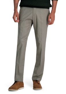 Kenneth Cole High Double Grid Slim Fit Pants in Oatmeal at Nordstrom Rack