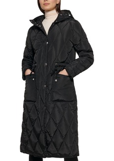 Kenneth Cole Women's Hooded Anorak Coat - Black