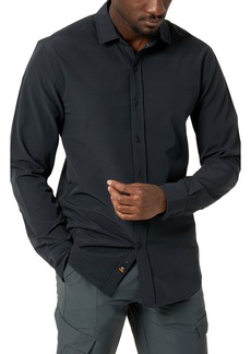 Kenneth Cole Long Sleeve Solid Sport Shirt in Black at Nordstrom Rack