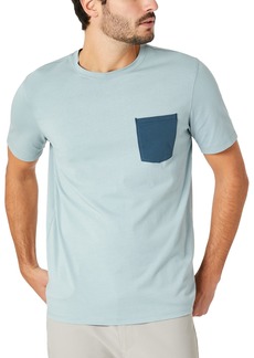 Kenneth Cole Men's Contrast Pocket Short Sleeve T-Shirt - Faded Blue