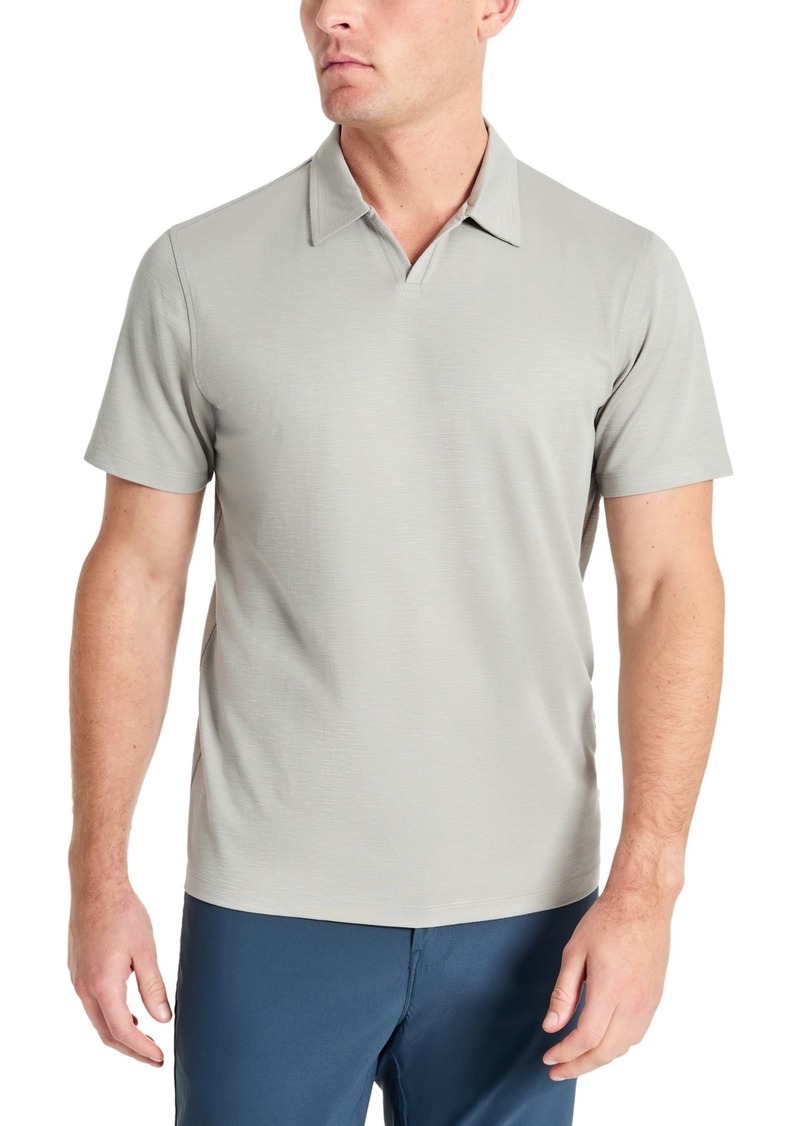 Kenneth Cole Men's Johnny Collar Polo - Light Grey