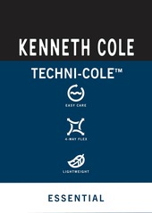 Kenneth Cole Men's Performance Button Polo - Navy