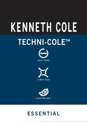 Kenneth Cole Men's Performance Button Polo - Black