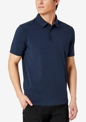 Kenneth Cole Men's Performance Button Polo - Black