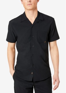 Kenneth Cole Men's Performance Short-Sleeve Resort Camp Shirt - Black