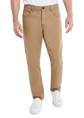 Kenneth Cole Men's Slim-Fit 4-Way Stretch Twill Pants - Light Brown