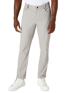 Kenneth Cole Men's Slim-Fit 5-Pocket Tech Pants - Light Grey