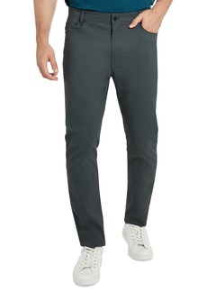 Kenneth Cole Men's Slim-Fit 5-Pocket Tech Pants - Grey