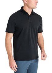 Kenneth Cole Men's Solid Button Placket Polo Shirt - Navy