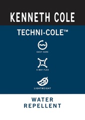 Kenneth Cole Men's Solid Slim Fit Performance Shirt - Navy