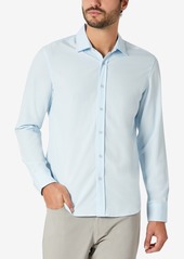 Kenneth Cole Men's Solid Slim Fit Performance Shirt - White