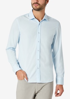 Kenneth Cole Men's Solid Slim Fit Performance Shirt - Light Blue
