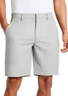 Kenneth Cole Men's Stretch Printed Seersucker Shorts - Grey