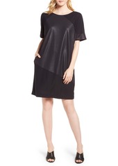 Kenneth Cole New York Glitter Block T-Shirt Dress in Black at Nordstrom