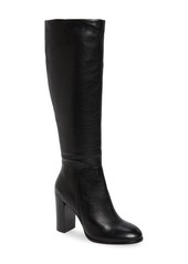 Kenneth Cole New York Justin Water Resistant Knee High Boot in Black Leather at Nordstrom