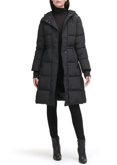 Kenneth Cole New York Memory 3/4 Length Puffer Jacket in Black at Nordstrom Rack