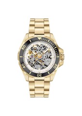 Kenneth Cole New York Men's Automatic Gold-Tone Stainless Steel Bracelet Watch 43mm
