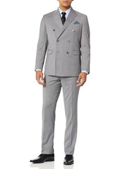 Kenneth Cole New York Men's Double Breasted Modern Fit 6 Button Suit