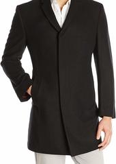 Kenneth Cole New York Men's Elan Wool Top Coat Black  Regular
