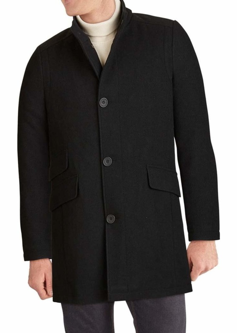 Kenneth Cole New York Men's Wool Jacket WATER RESISTANT BLACK 1