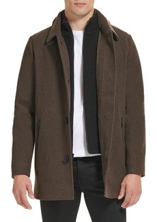 Kenneth Cole New York Single Button Wool Blend Knit Blazer in Med Brown at Nordstrom Rack
