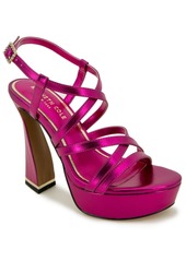 Kenneth Cole New York Women's Allen Strappy Platform Sandals - Hot Pink