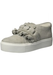 Kenneth Cole Women's Ashlee Platform Sneaker with Ruffle Detail dust Grey  M US