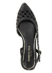 Kenneth Cole New York Women's Cayla Crochet Block Heel Slingback Pumps - Black