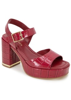 Kenneth Cole New York Women's Darla Platform Sandals - Rio Red Croco