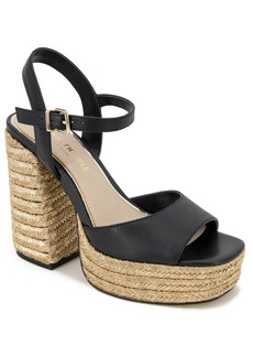 Kenneth Cole New York Women's Dolly Platform Sandals - Black Leather