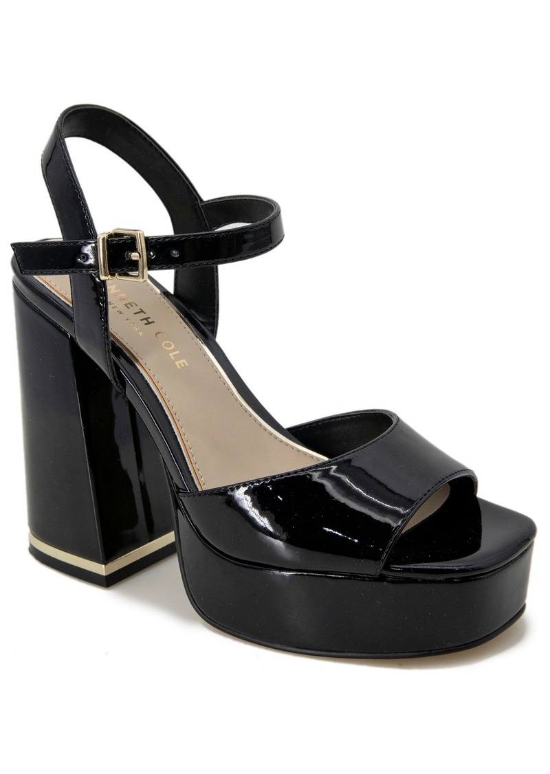 Kenneth Cole New York Women's Dolly Platform Sandals - Black Patent