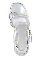 Kenneth Cole New York Women's Freya Strappy Wedge Sandals - Silver