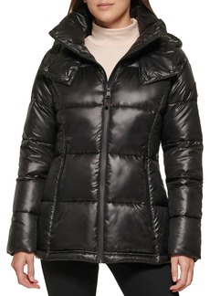 Kenneth Cole New York Women's Horizontal Zip Puffer Jacket