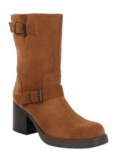 Kenneth Cole New York Women's Janice Block Heel Boots - Tobacco - Suede