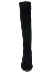 Kenneth Cole New York Women's Levon Tall Shaft Knee High Riding Boots - Black Suede